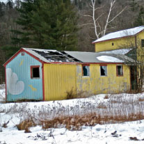 Lost Ski Areas of New England photo of an abandoned daycare building, Cummington, MA