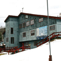 Lost Ski Areas of New England photo of an abandoned lodge